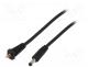   - Cable, wires, DC 4,0/1,7 plug, straight, Sony, 1mm2, black, 1.5m