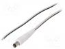 DC.CAB.1900.0150 - Cable, wires, DC 5,5/1,7 plug, straight, 0.5mm2, white, 1.5m