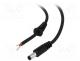 DC.CAB.2610.0150 - Cable, wires, DC 5,5/2,5 plug, straight, 1mm2, black, 1.5m