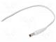 DC.CAB.2700.0300 - Cable, wires, DC 5,5/2,5 plug, straight, 0.5mm2, white, 3m