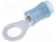 Ring terminal, M5, Ø 5.3mm, 1....2.5mm2, crimped, for cable, tinned