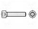 Screw - Screw, M5x10, DIN 912, Head  cheese head, imbus, steel, HEX 4 mm