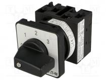 Rotary switch - Switch  step cam switch, 4-position, 20A, 0-1-2-3, Poles no 1