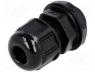 Cable Accessories - Cable gland, PG9, IP68, Mat  polyamide, black, UL94V-2, Gasket  NBR