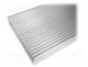 Heatsink  extruded, grilled, L 1000mm, W 262mm, H 60mm, aluminium