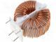 Inductor  wire, THT, 1.5mH, 3A, 45mΩ, -25÷120°C, 250V