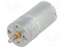 POLOLU-1582 - Motor  DC, with gearbox, 6VDC, LP, 9.7 1, 590rpm, max.190mNm, 2.4A