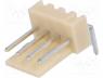 Socket, wire-board, male, NS25, 2.54mm, PIN  4, THT, 250V, 3A, tinned
