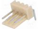 Socket, wire-board, male, NS25, 2.54mm, PIN  4, THT, 250V, 3A, tinned