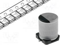    SMD - Capacitor  electrolytic, low impedance, SMD, 22uF, 50VDC, 20%