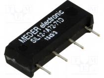 SIL12-1A72-71D - Relay  reed, SPST-NO, Ucoil  12VDC, 1.25A, max.200VDC, max.200VAC