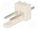 Socket, wire-board, male, PIN 2, 2.54mm, THT, KK 254, 4A, tinned