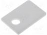 AOS220/4 - Thermally conductive pad  ceramic, TO220, L 12mm, W 18mm, D 1.5mm