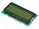 Displays - Display  LCD, alphanumeric, STN Positive, 12x2, green, LED, PIN 15