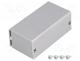 Enclosure  multipurpose, X 72mm, Y 38mm, Z 28mm, AL BOX, aluminium