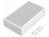 660.5 - Enclosure  multipurpose, X 85mm, Y 145mm, Z 37mm, with panel, ABS