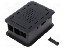 TEK-RPI-X3.9 - Enclosure  for computer, black, X 73mm, Y 100mm, Z 42mm