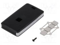 Enclosure  for remote controller, X 39mm, Y 71mm, Z 11mm, black