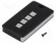 13124.44 - Enclosure  for remote controller, X 39mm, Y 71mm, Z 11mm, black