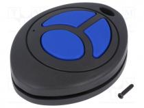   - Enclosure  for remote controller, X 43mm, Y 55mm, Z 14mm, ABS