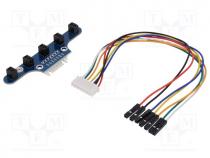 WSH-12223 - Sensor  reflective, 3.3....5VDC, Interface  GPIO, Channels 5