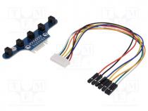 Sensor  reflective, 3.3÷5VDC, Interface  GPIO, Channels 5