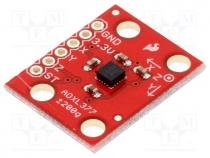 Sensor  accelerometer, 1.8....3.6VDC, IC  ADXL337, Kit  module, 200g
