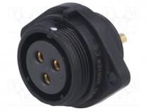   - Socket, female, SP21, PIN 3, IP68, soldering, 500V, 4mm2, 30A