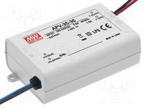 Pwr sup.unit  switched-mode, LED, 36W, 36VDC, 1A, 90÷264VAC, IP42