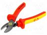 Pliers, insulated, side, for cutting, for voltage works, 160mm