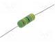 Resistor  wire-wound, high voltage, THT, 39, 3W, 5%, Ø6.5x17.5mm