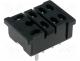 Socket, PIN 8, 10A, 250VAC, H 12mm, W 22mm, Mounting  PCB, -25....55C