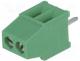 282834-2 - PCB terminal block, angled 90, 2.54mm, ways 2, on PCBs, 30÷16AWG