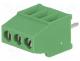 PCB terminal block, angled 90, 2.54mm, ways 3, on PCBs, 30....16AWG