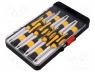 NB-SC02 - Set  screwdrivers, Pcs 7, Phillips cross, precision, slot