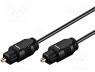 AVK-216-0100 - Cable, Toslink plug, both sides, 1m, Wire dia 2.2mm