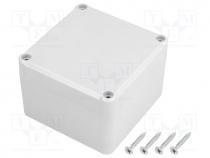 Z-111J-PS - Enclosure  multipurpose, X 80mm, Y 82mm, Z 55mm, polystyrene, grey