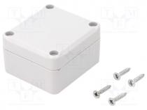 Z-117J-PS - Enclosure  multipurpose, X 57mm, Y 63mm, Z 37mm, polystyrene, grey