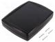 Z-124 - Enclosure  multipurpose, X 144mm, Y 184mm, Z 38mm, ABS, black, IK09