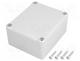 Enclosure  multipurpose, X 74mm, Y 89mm, Z 41mm, ABS, grey, gasket