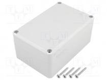 Enclosure  multipurpose, X 78.2mm, Y 118.2mm, Z 54.8mm, ABS, grey