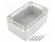 Enclosure  multipurpose, X 78.2mm, Y 118.2mm, Z 54.8mm, ABS, grey