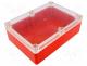 Varius Boxes - Enclosure  multipurpose, X 126mm, Y 176mm, Z 57.4mm, ABS, red, IP65