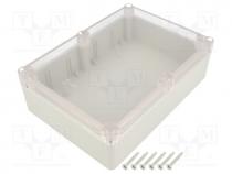   - Enclosure  multipurpose, X 126mm, Y 176mm, Z 57.4mm, ABS, grey