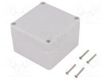 Z111JH-TM-PS - Enclosure  multipurpose, X 80mm, Y 82mm, Z 55mm, polystyrene, grey