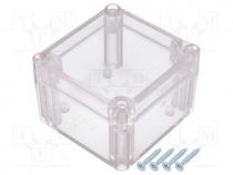 Z111PH-ABS - Enclosure  multipurpose, X 80mm, Y 82mm, Z 55mm, ABS, gasket, IP65