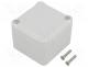 Enclosure  multipurpose, X 49mm, Y 51mm, Z 36mm, ABS, grey, gasket