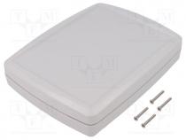 Z124JS-IP67-TM-ABS - Enclosure  multipurpose, X 144mm, Y 184mm, Z 38mm, ABS, light grey