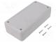 Enclosure  multipurpose, X 89mm, Y 189mm, Z 50mm, ABS, light grey