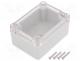   - Enclosure  multipurpose, X 64mm, Y 88mm, Z 41mm, ABS, grey, gasket